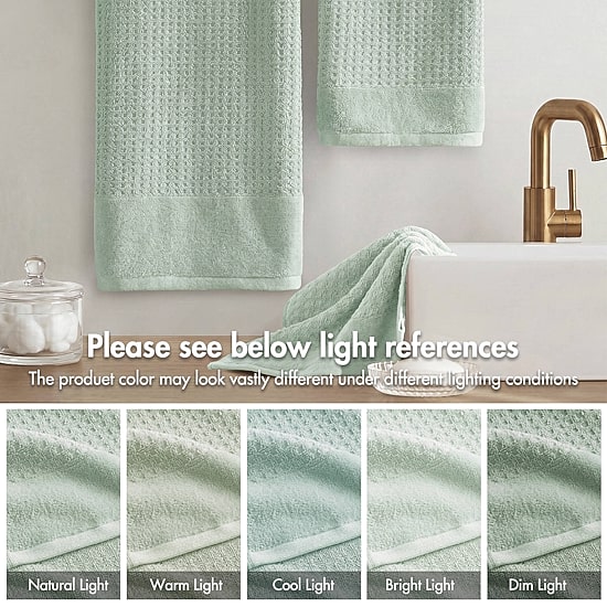 Madison Park Spa Waffle 6-pc. Quick Dry Bath Towel Set