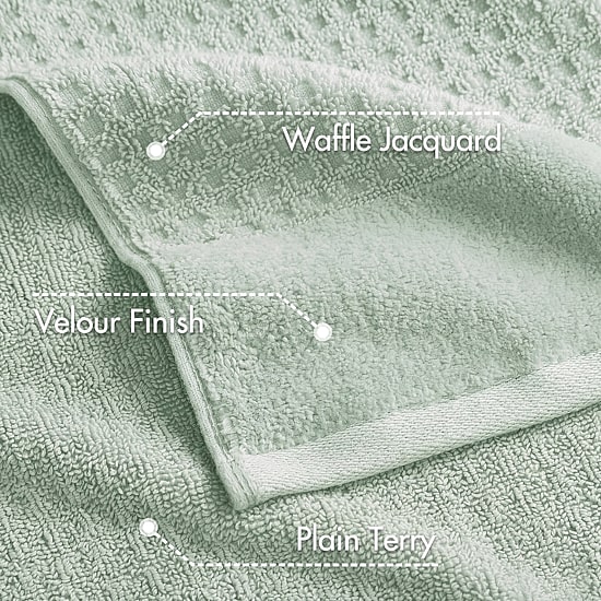 Madison Park Spa Waffle 6-pc. Quick Dry Bath Towel Set