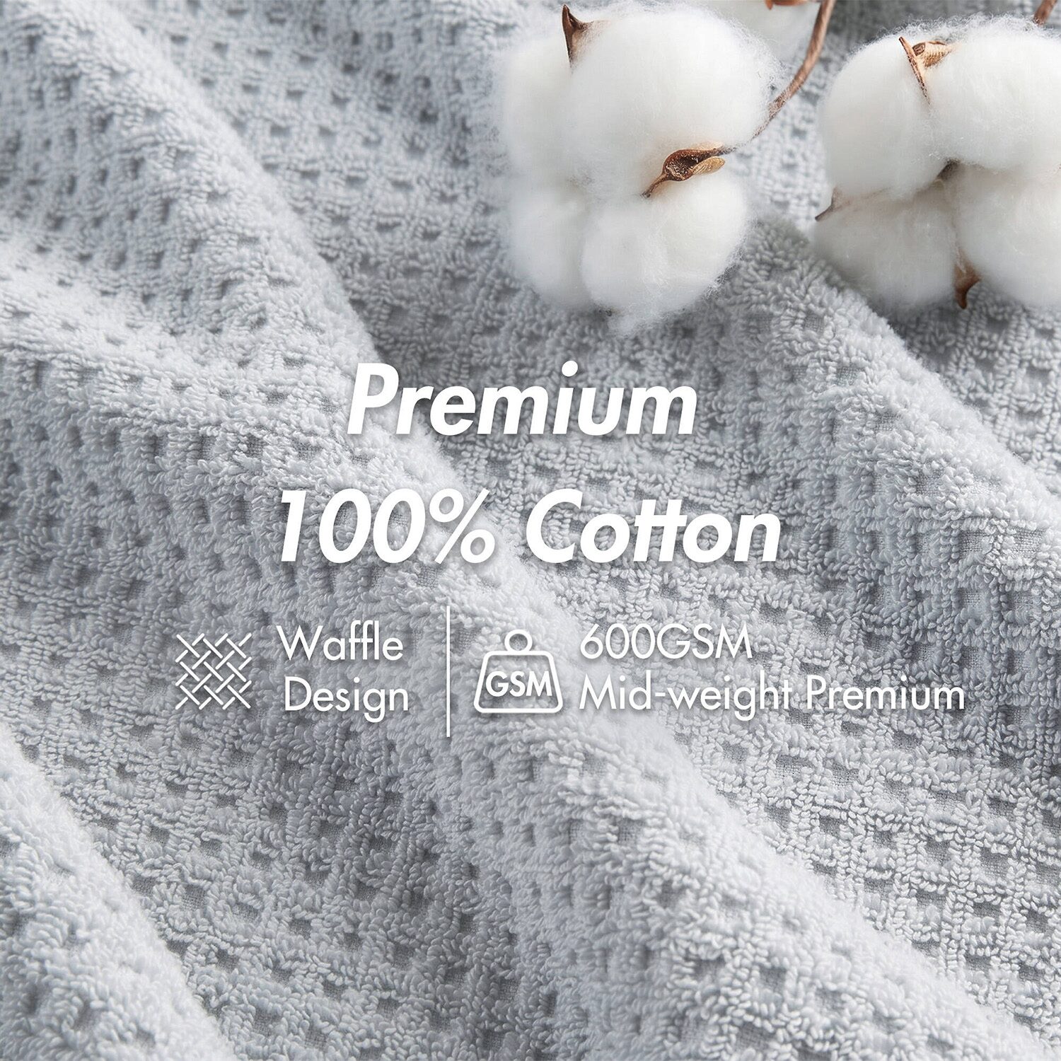 Madison Park Spa Waffle 6-pc. Quick Dry Bath Towel Set