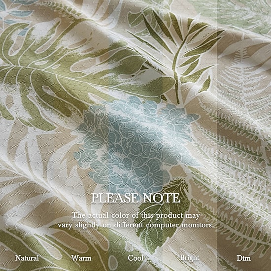 Harbor House Kiawah Island Tropical Botanical Jacquard Shower Curtain