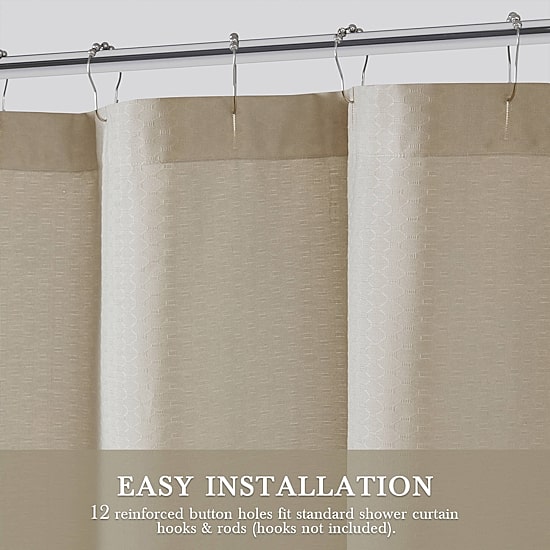 Harbor House Kiawah Island Tropical Botanical Jacquard Shower Curtain
