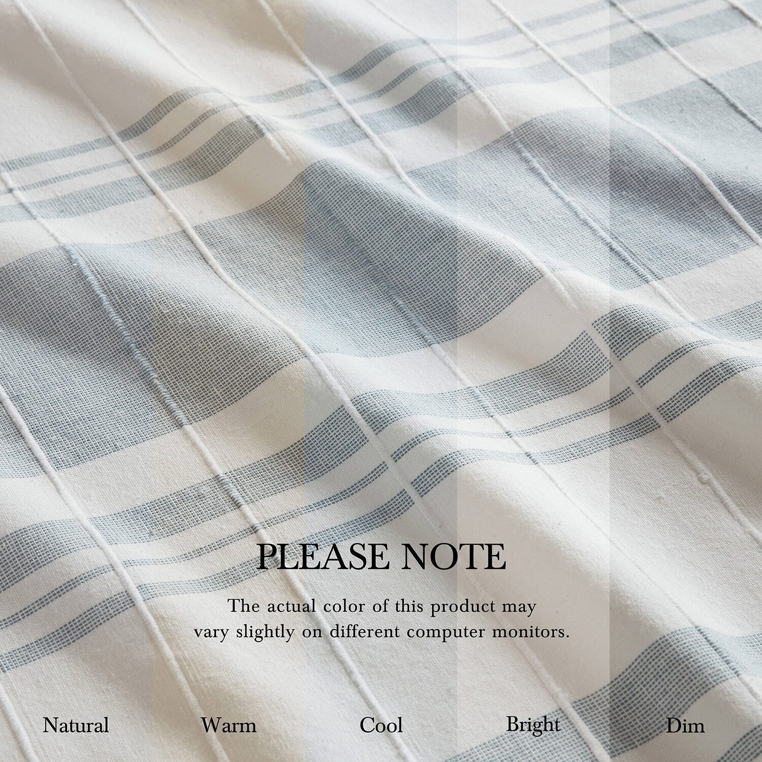 Harbor House Morgan Textured Yarn-Dyed Stripe Shower Curtain