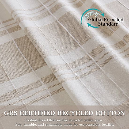 Harbor House Morgan Textured Yarn-Dyed Stripe Shower Curtain