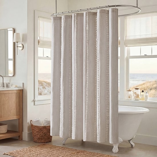 Harbor House Anslee Textured Stripe Shower Curtain