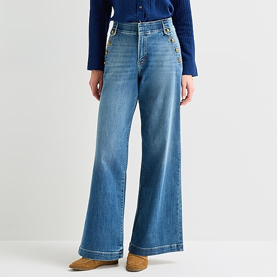 St. John's Bay Womens High Rise Regular Fit Jean