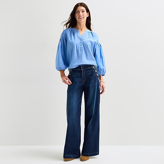 St. John's Bay Womens High Rise Regular Fit Jean