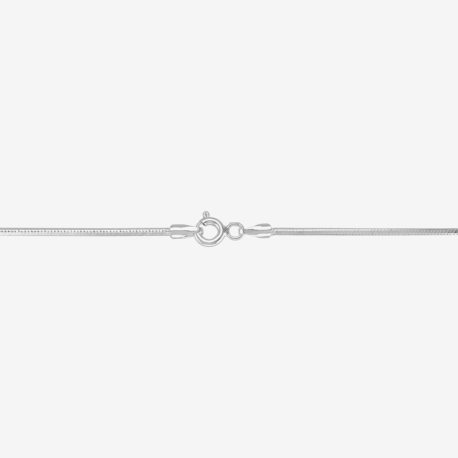 Made in Italy Unisex Adult Sterling Silver Inch Snake Chain Necklace