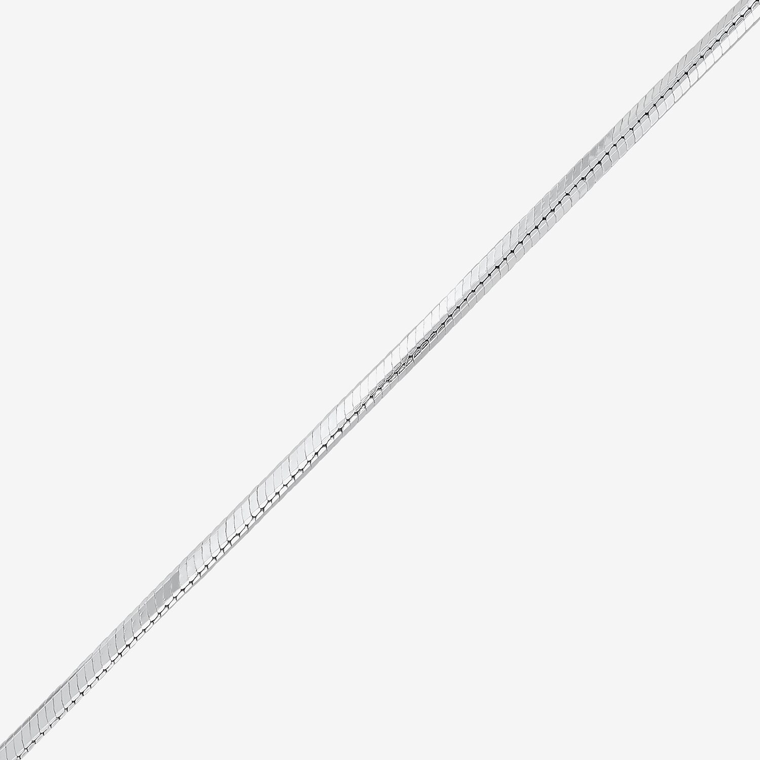 Made in Italy Unisex Adult Sterling Silver Inch Snake Chain Necklace