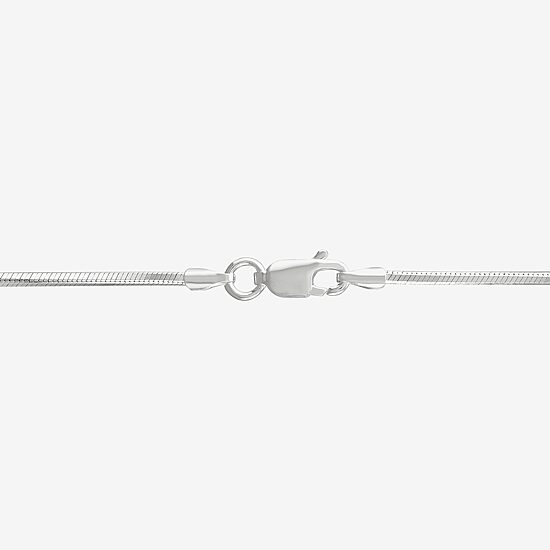 Made in Italy Unisex Adult Sterling Silver 20 Inch Snake Chain Necklace