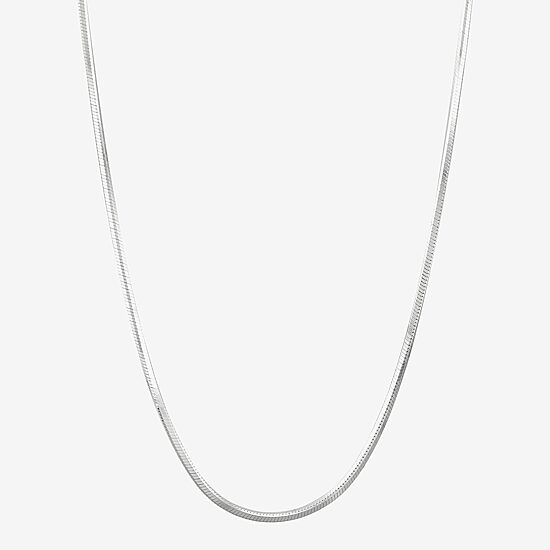 Made in Italy Unisex Adult Sterling Silver 20 Inch Snake Chain Necklace