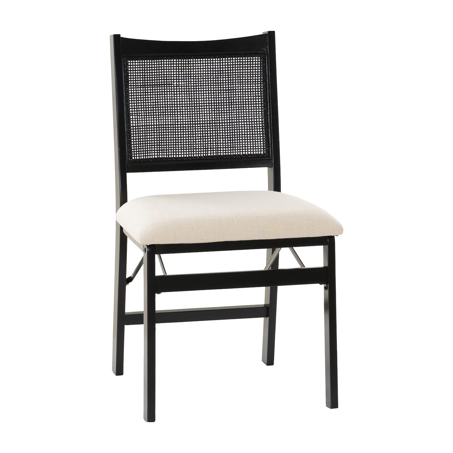 Linon Bonnie Cane Folding Chair