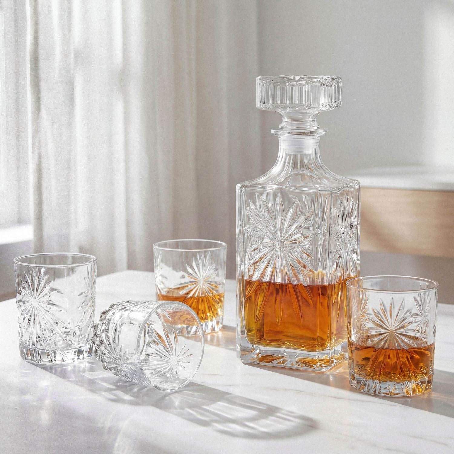 Godinger Silver Whiskey And Rye Bar 5-pc. Decanter Set