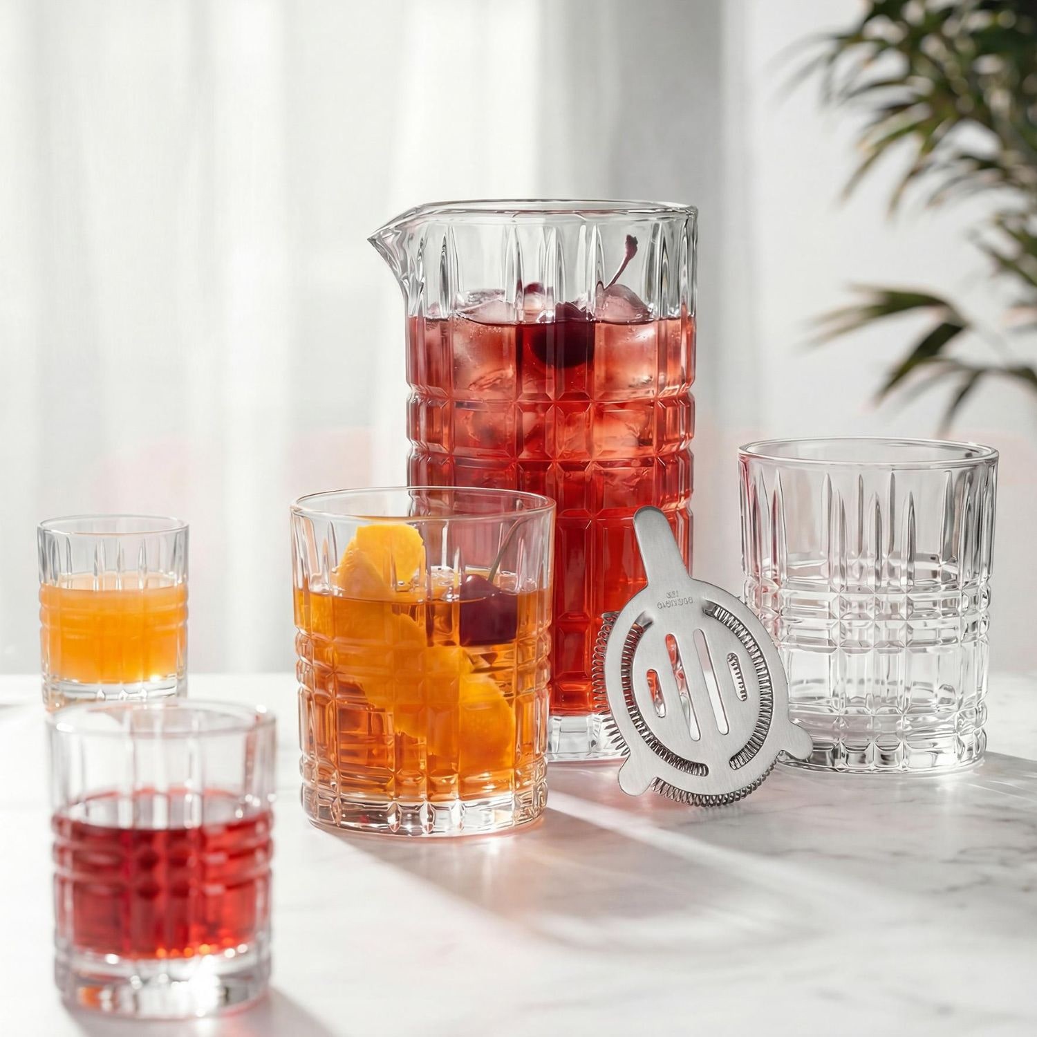 Godinger Whiskey and Rye Revey 6-pc. Mixing Drinkware Set