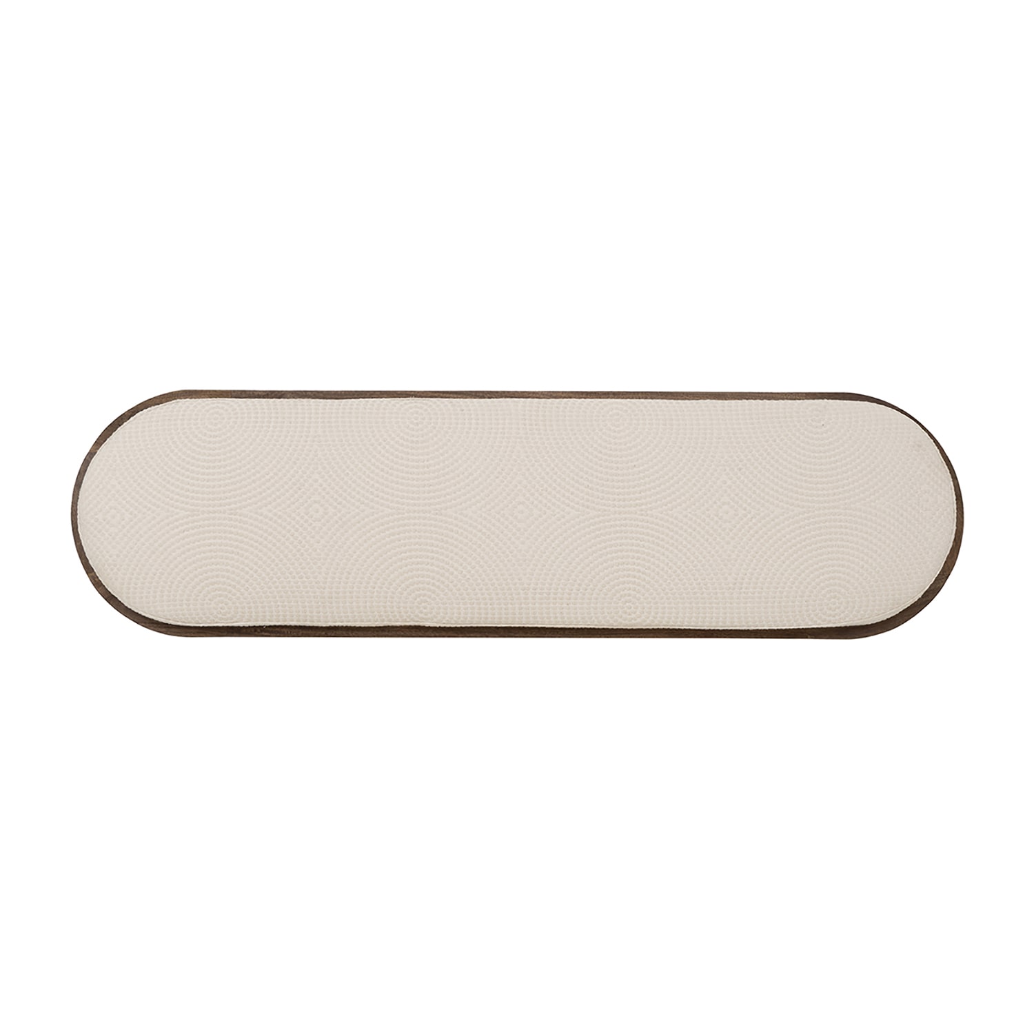Linon Orville Pillar Beige Wood Bench