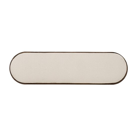 Linon Orville Pillar Beige Wood Bench