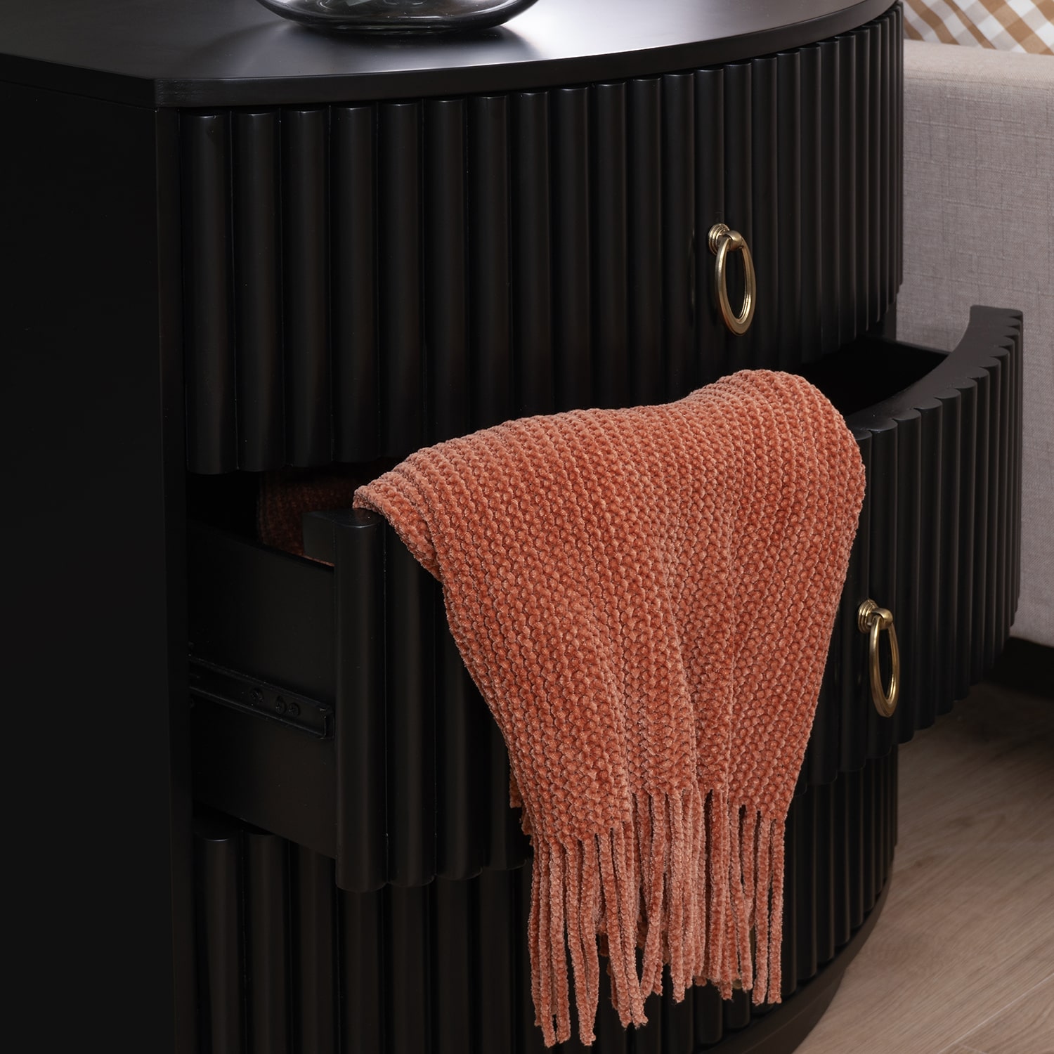 Linon Chantel 3 Drawer Nightstand