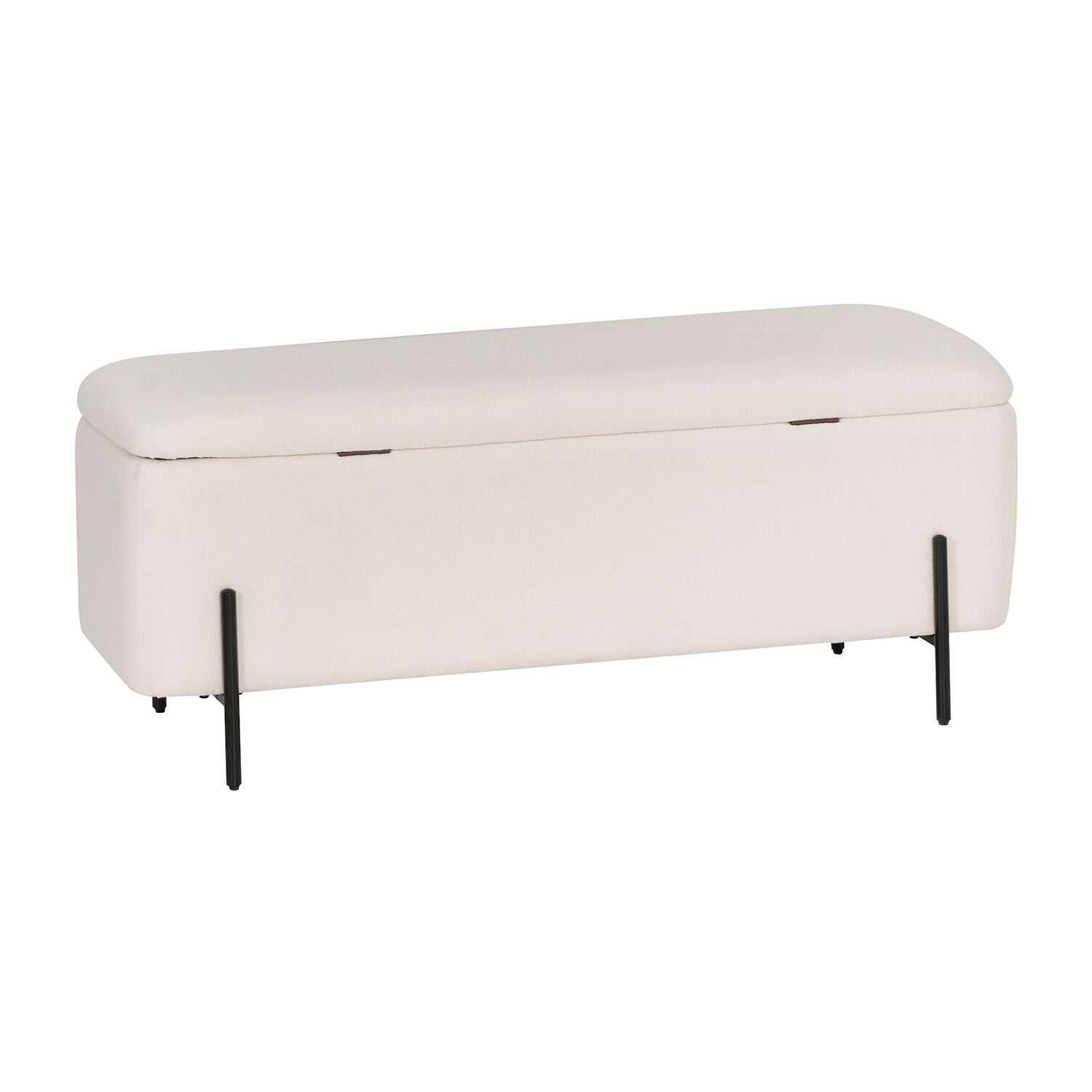 Linon Maclaren Upholstered Flip Top Storage Bench