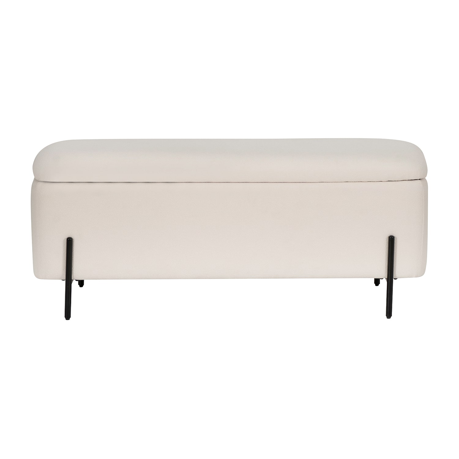 Linon Maclaren Upholstered Flip Top Storage Bench