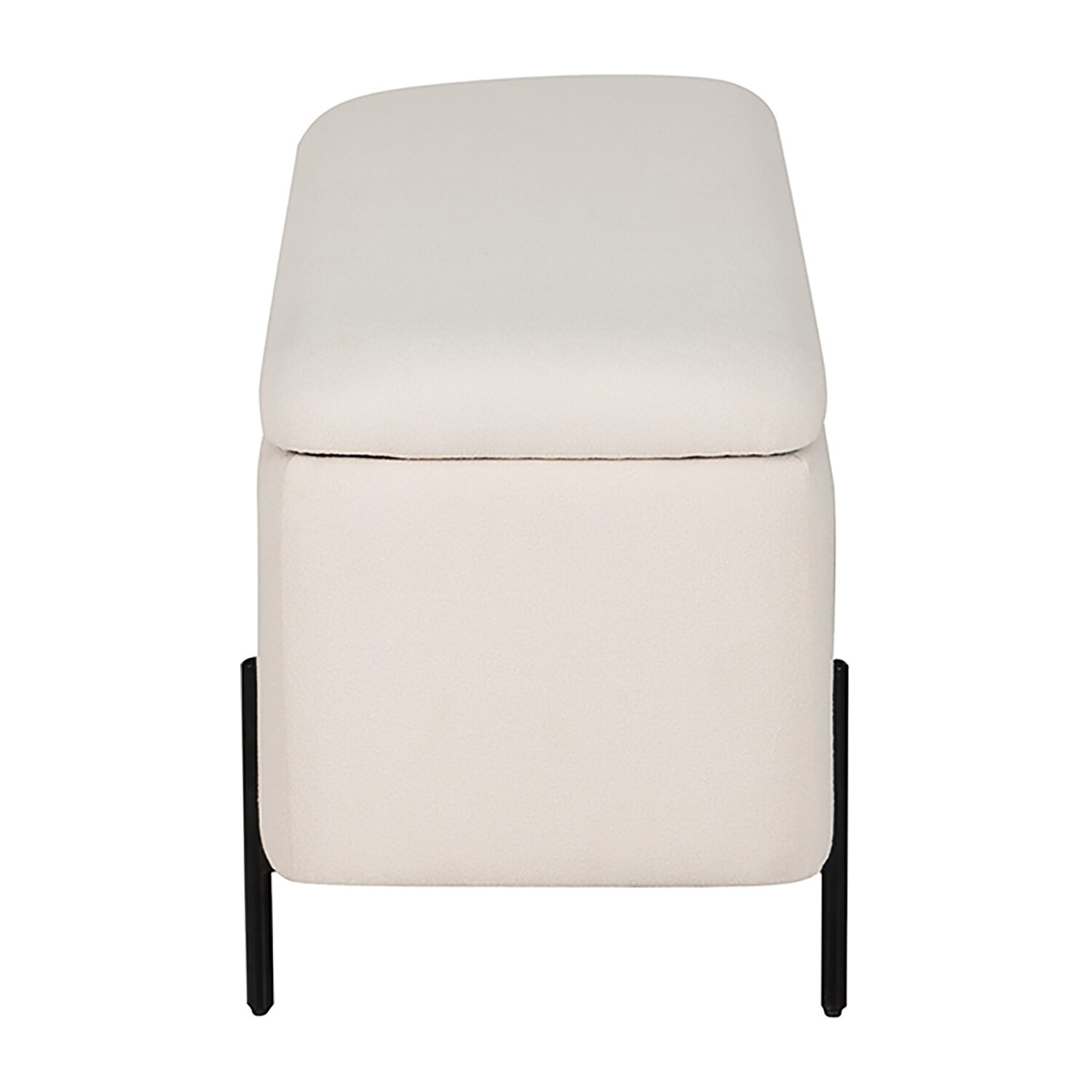 Linon Maclaren Upholstered Flip Top Storage Bench