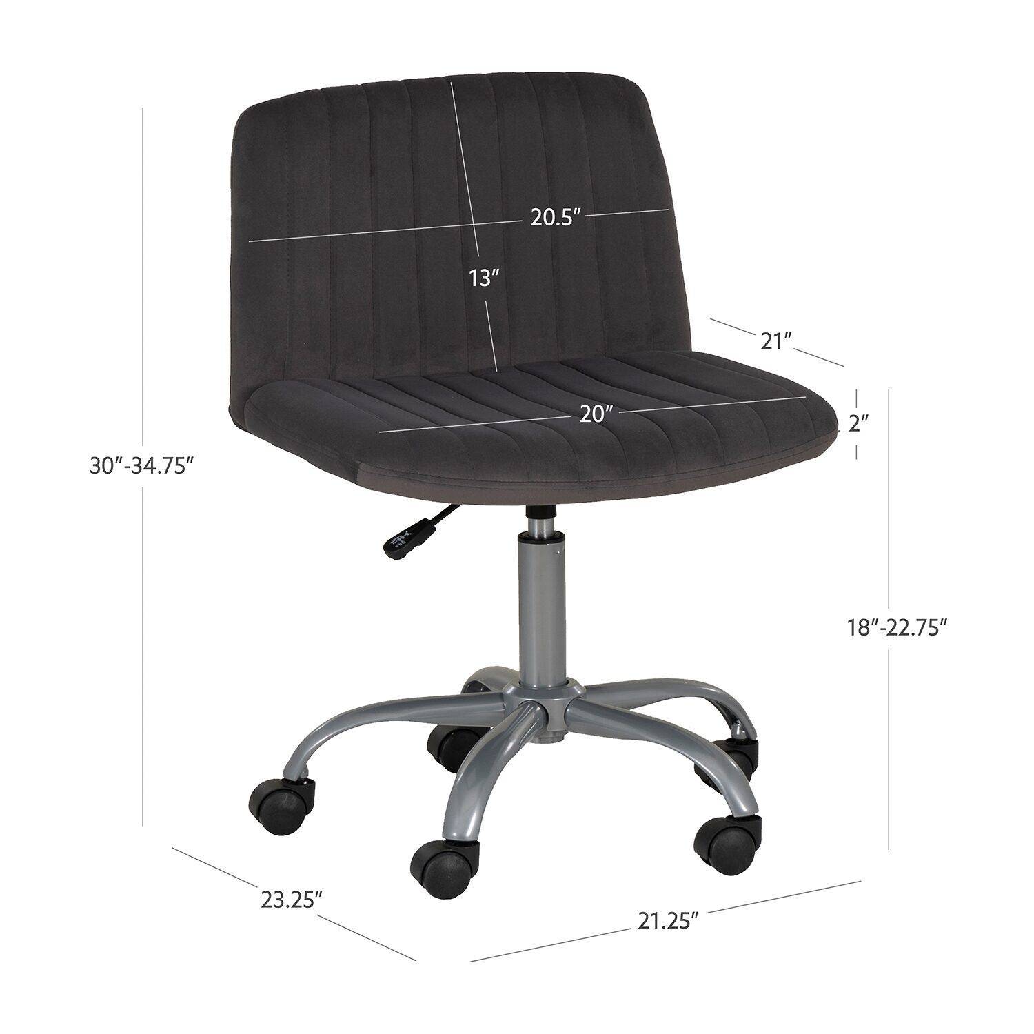 Linon Stratton Rolling Office Chair