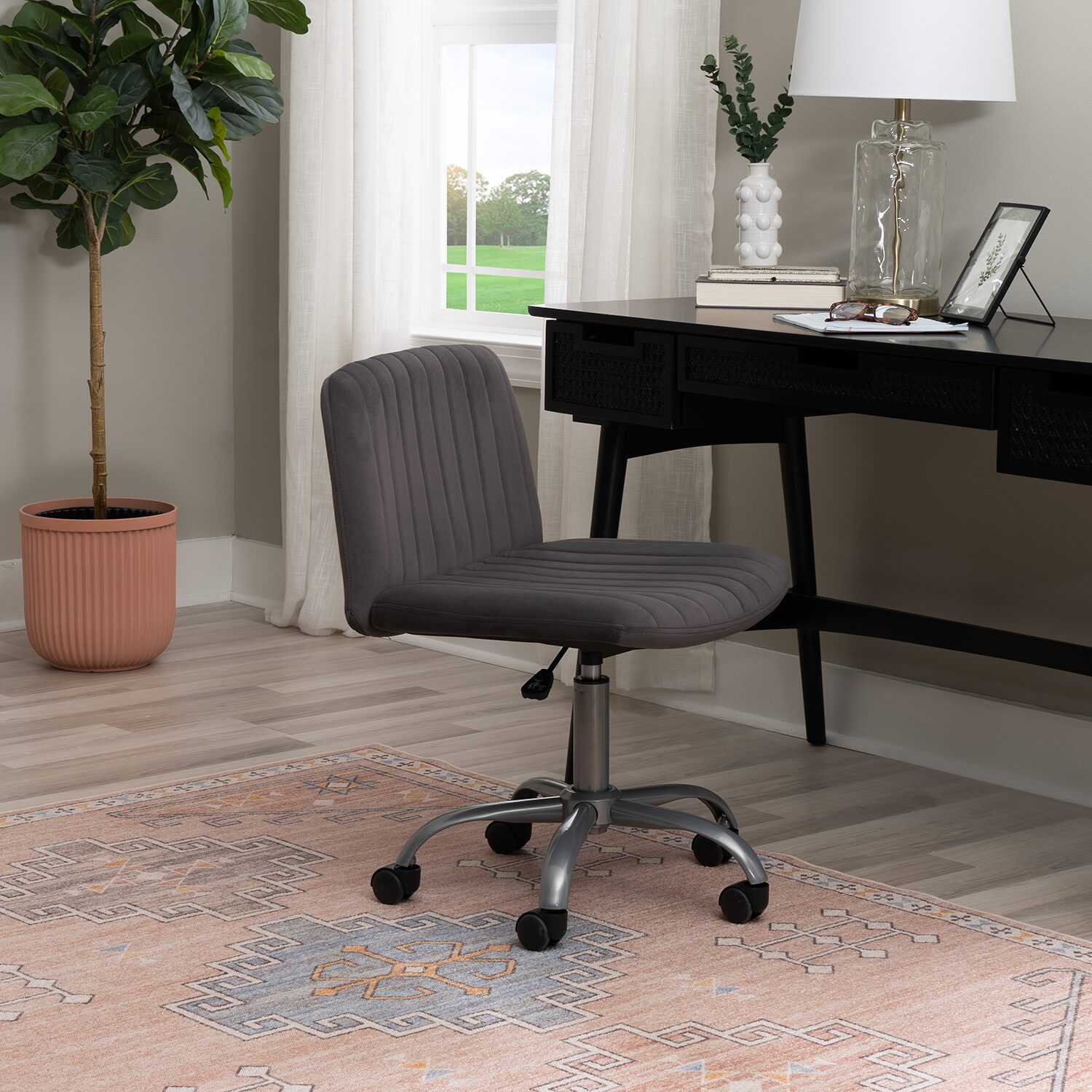 Linon Stratton Rolling Office Chair