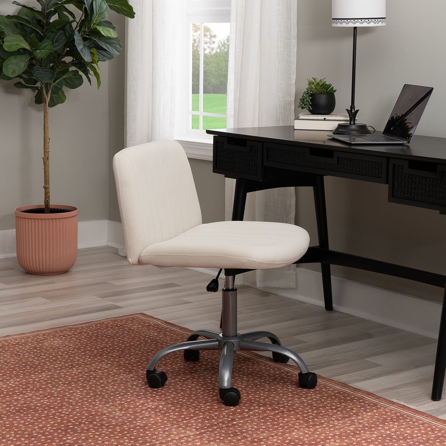 Linon Stratton Rolling Office Chair
