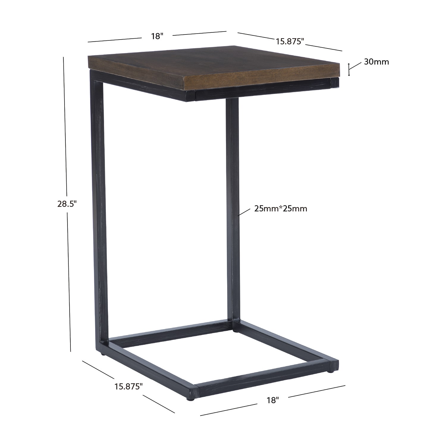 Linon Braniff End Table