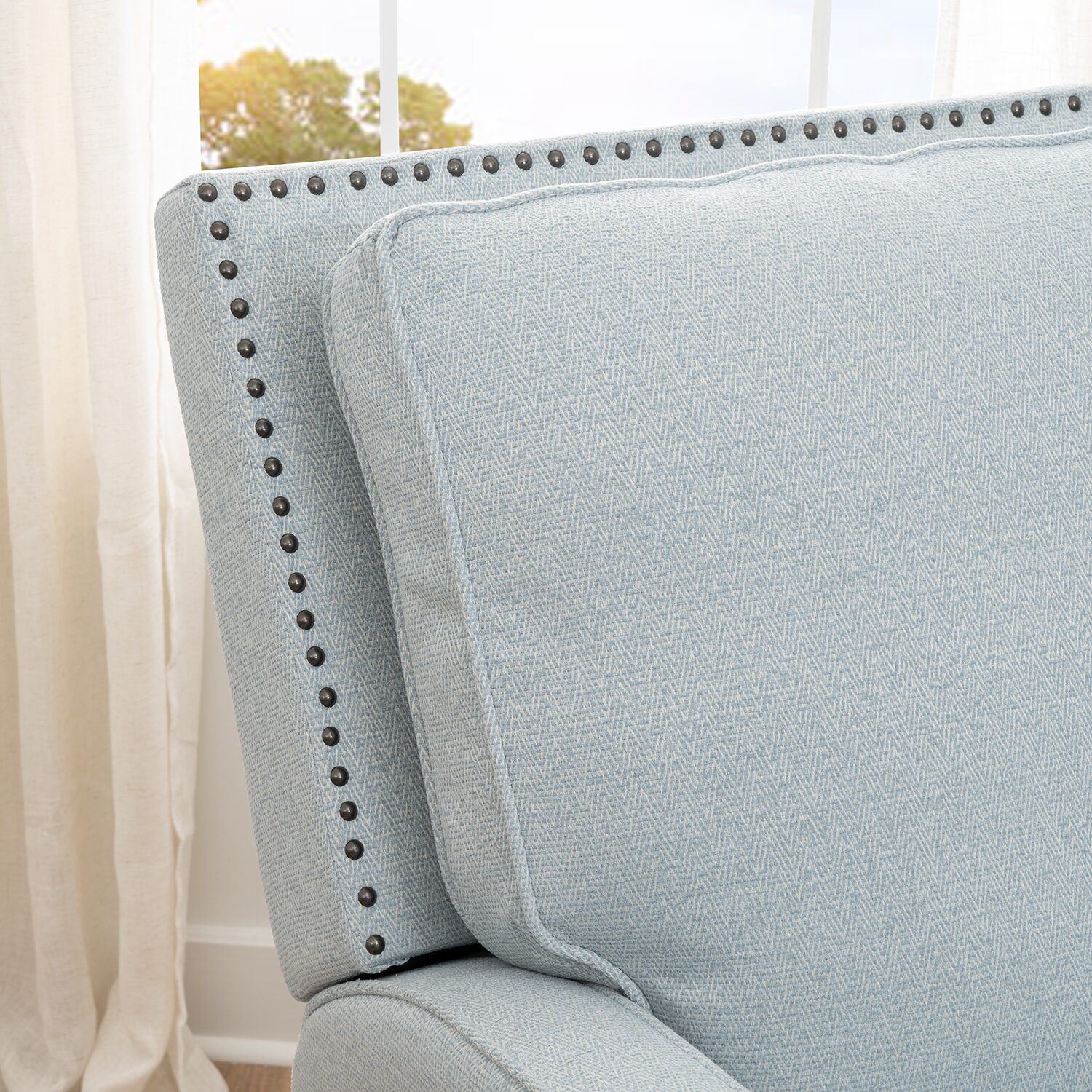 Linon Cerone Push Back Recliner