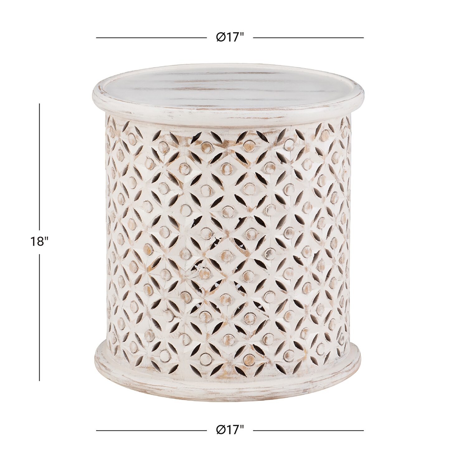 Linon Inora Hand Painted Accent Table