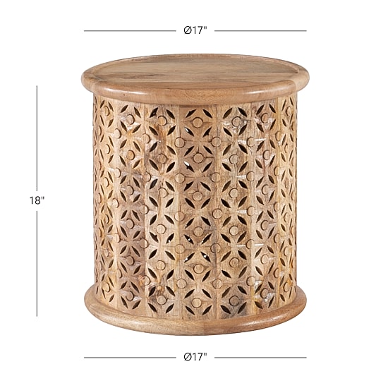 Linon Inora Hand Painted Accent Table