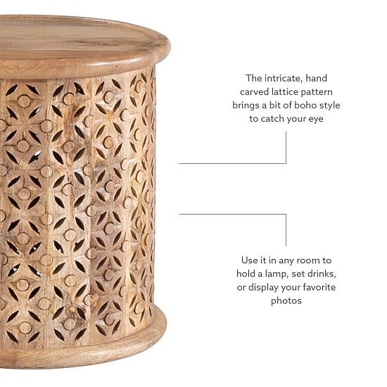 Linon Inora Hand Painted Accent Table