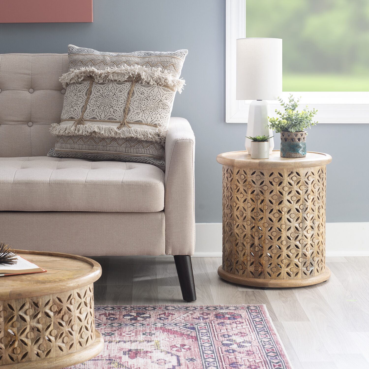 Linon Inora Hand Painted Accent Table