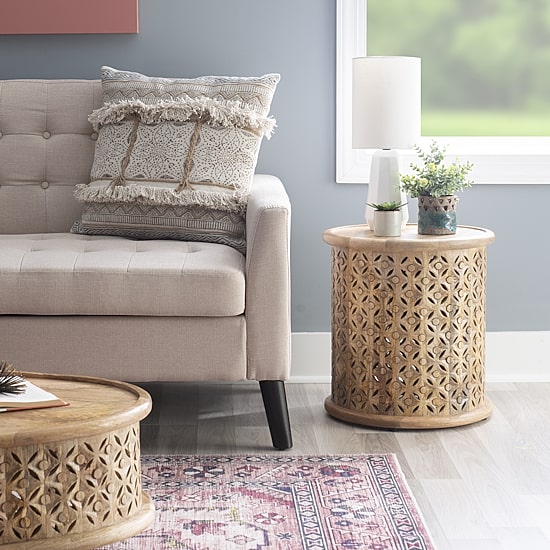 Linon Inora Hand Painted Accent Table