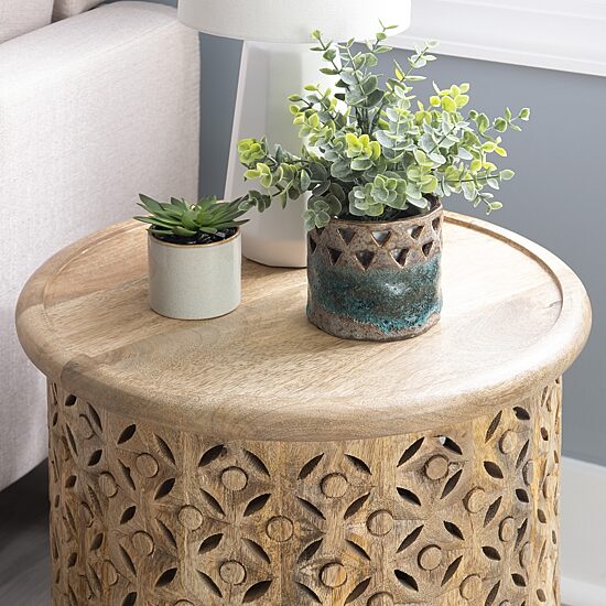 Linon Inora Hand Painted Accent Table