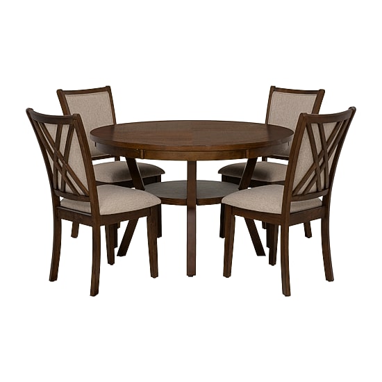 Linon Candela Upholstered 5 Piece Dining Set