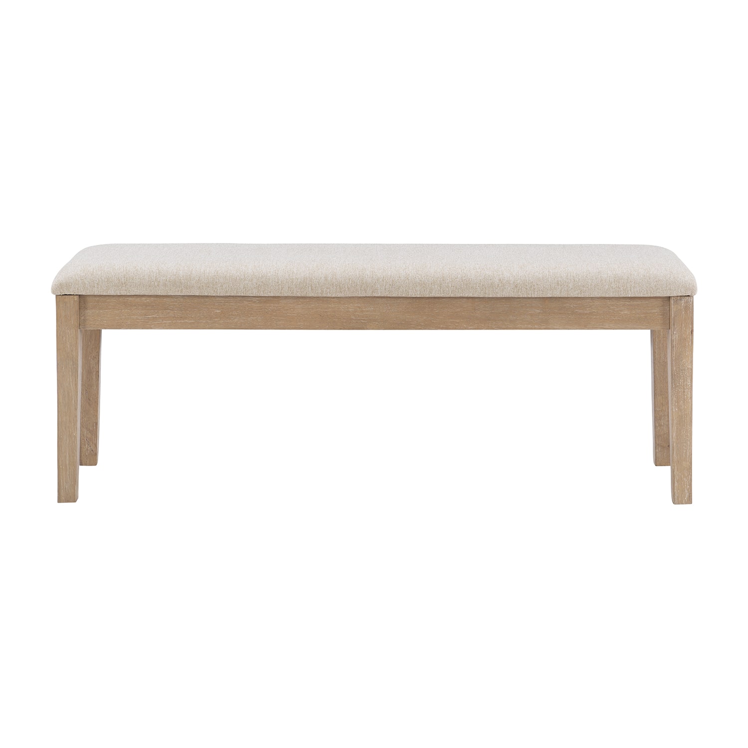 Linon Drury Natural Upholstered Bench