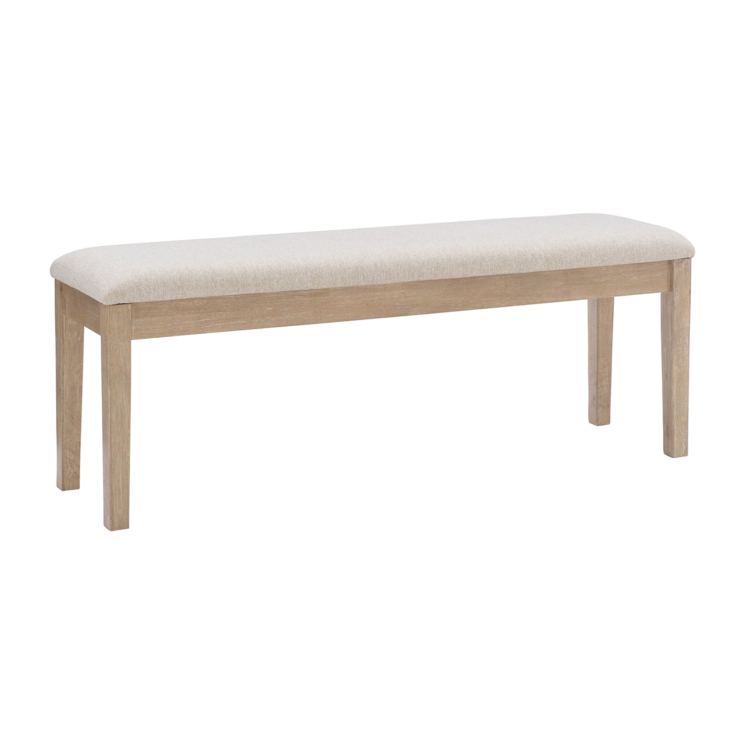 Linon Drury Natural Upholstered Bench
