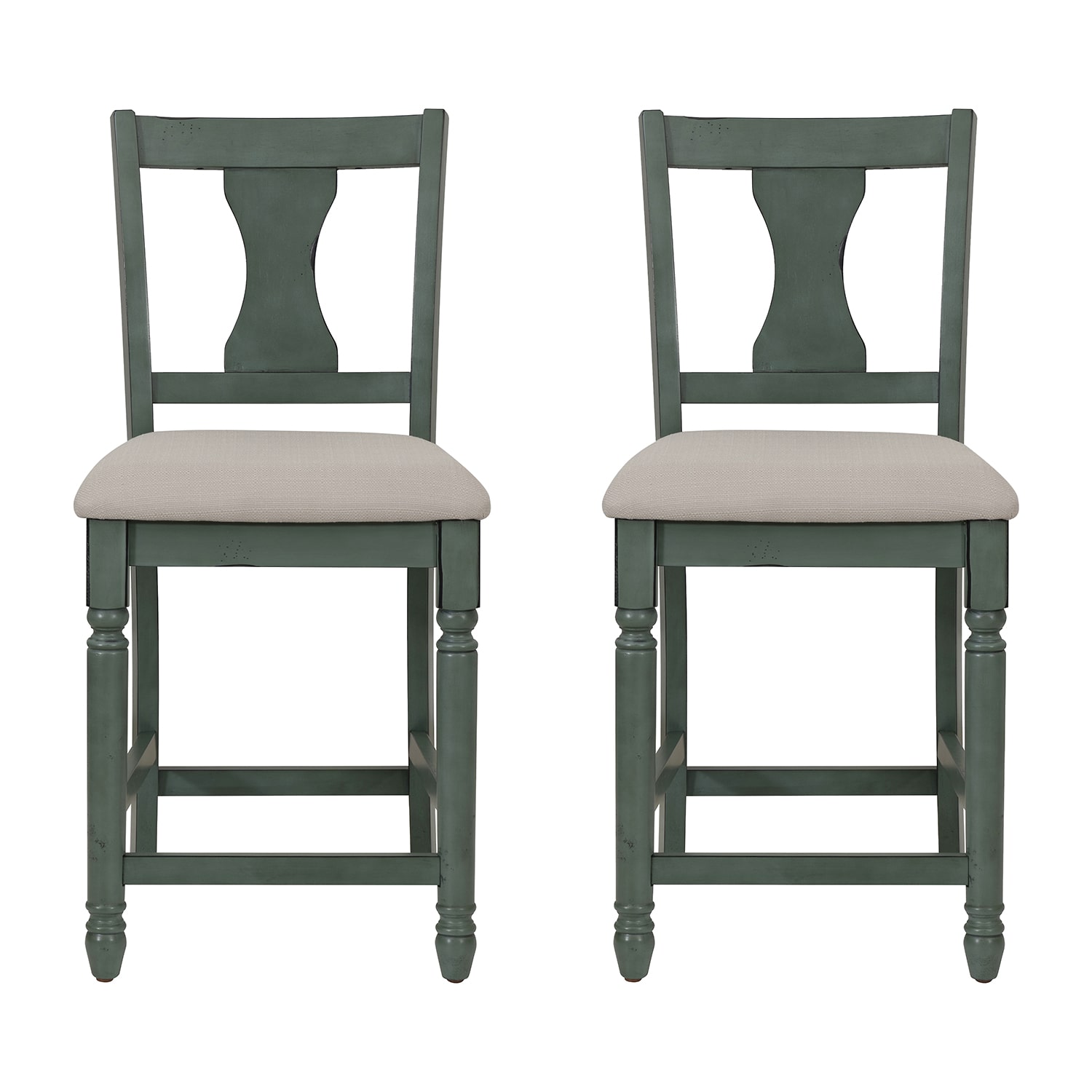 Linon Theona Teal Counter Stool