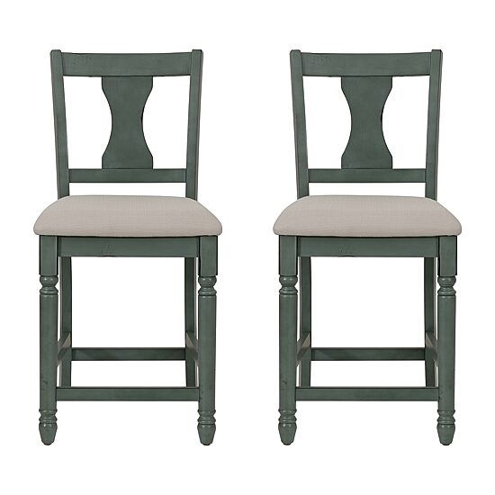 Linon Theona Teal Counter Stool