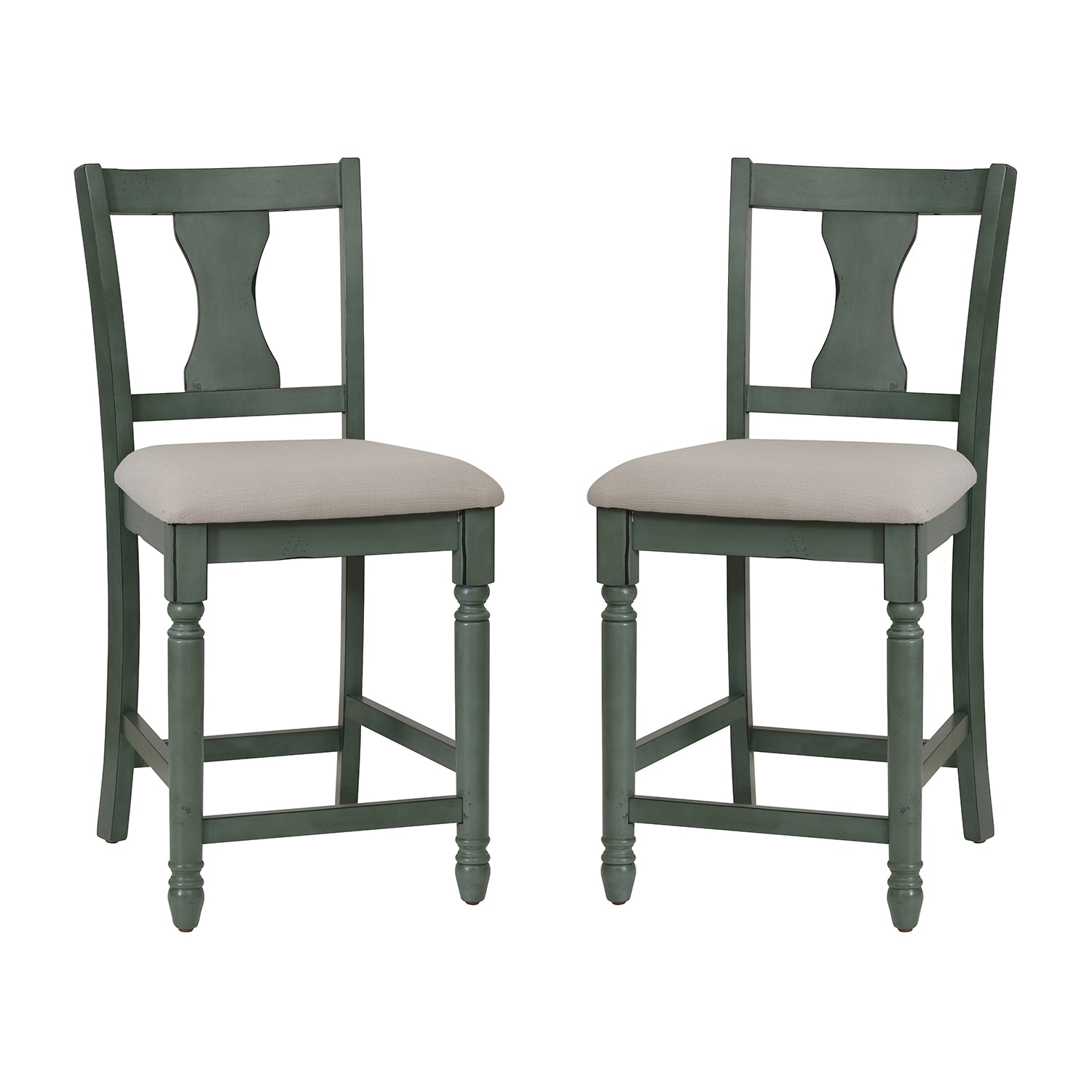Linon Theona Teal Counter Stool