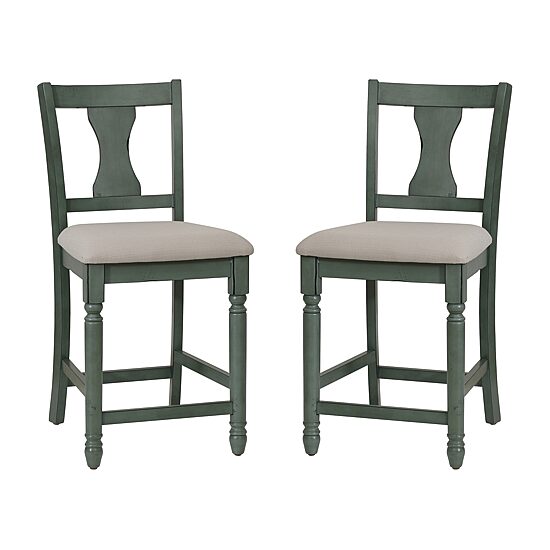 Linon Theona Teal Counter Stool