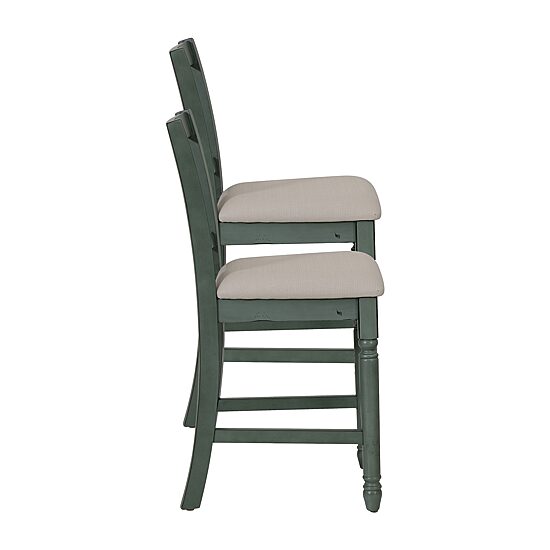 Linon Theona Teal Counter Stool