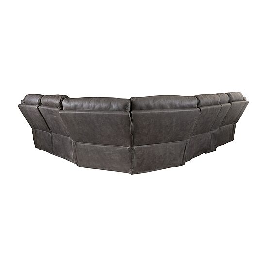 Linon Gideon Stone Grey Manual Reclining Sectional
