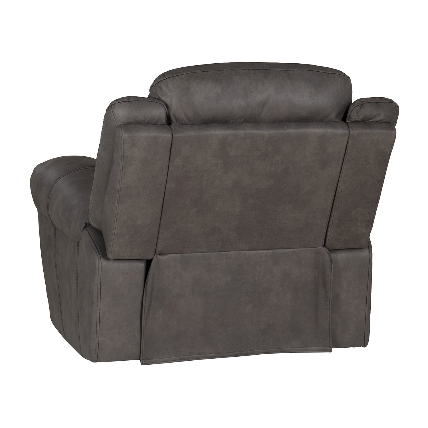 Linon Gideon Stone Grey Manual Recliner