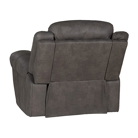 Linon Gideon Stone Grey Manual Recliner