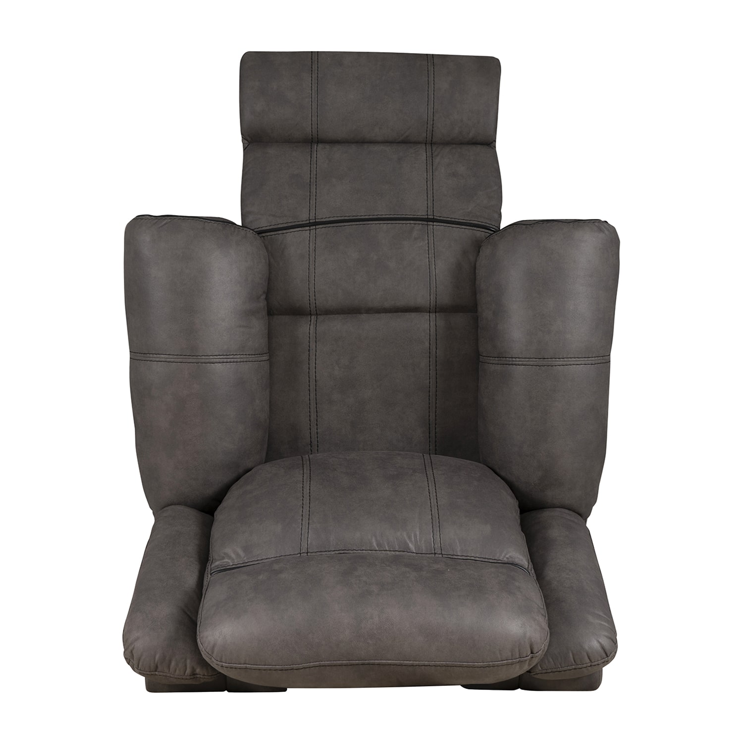 Linon Gideon Stone Grey Manual Recliner