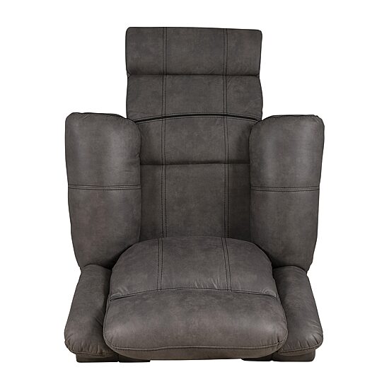 Linon Gideon Stone Grey Manual Recliner