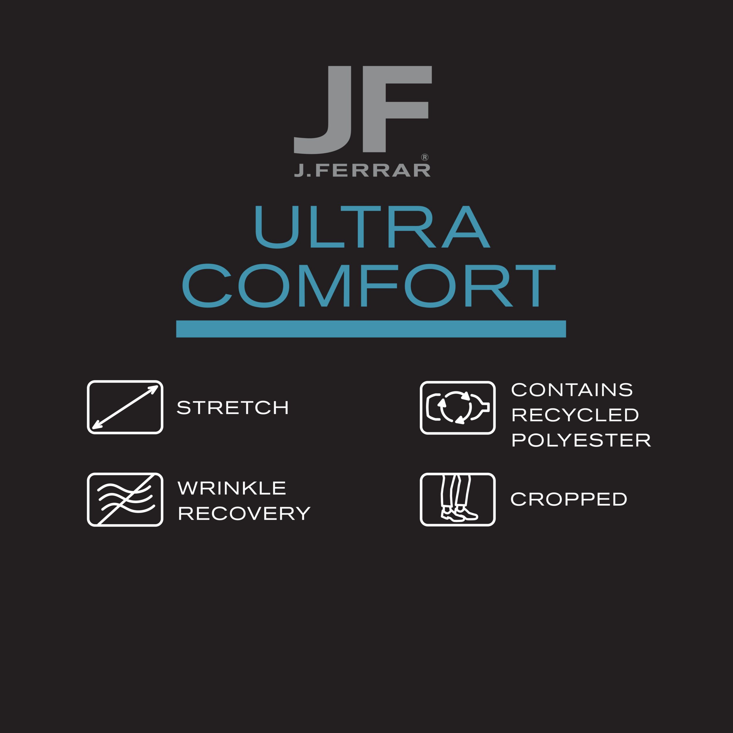 J. Ferrar Ultra Comfort Mens Slim Fit Plaid Flat Front Suit Pant