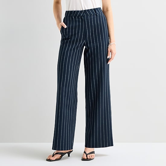 a.n.a Womens Wide Leg High Rise Trouser