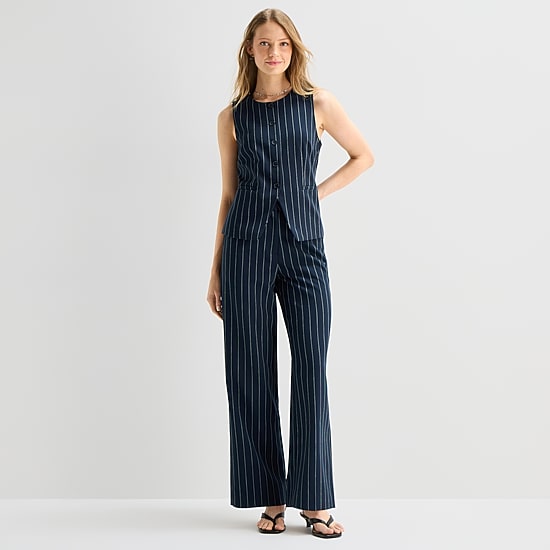 a.n.a Womens Wide Leg High Rise Trouser